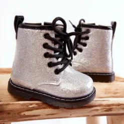 FR1 Bottes Enfant Chaudes Avec Une Fermeture Éclair Laquée Argent Goopy -Lumière Écarlate Bottes fr1 bottes enfant chaudes avec une fermeture eclair laquee argent goopy 5 2000x2000 1