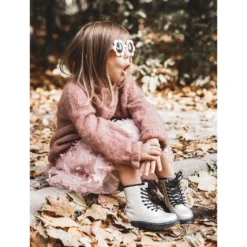 FR1 Bottes Enfant Chaudes Avec Une Fermeture Éclair Laquée Argent Goopy -Lumière Écarlate Bottes fr1 bottes enfant chaudes avec une fermeture eclair laquee argent goopy 9 2000x2000 1