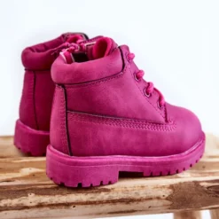 FR1 Bottes Trappeur Zippées Enfant Fuchsia Dexter Rose ['rose'] -Lumière Écarlate Bottes fr1 bottes trappeur zippees enfant fuchsia dexter rose rose 4 2000x2000 1
