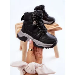 FR1 Bottes Trappeurs Enfant Chaudes Avec Fermeture Éclair Noir Marvin Le Noir -Lumière Écarlate Bottes fr1 bottes trappeurs enfant chaudes avec fermeture eclair noir marvin le noir 3 2000x2000 1