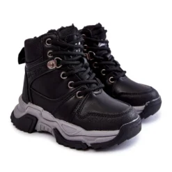 FR1 Bottes Trappeurs Enfant Chaudes Avec Fermeture Éclair Noir Marvin Le Noir -Lumière Écarlate Bottes fr1 bottes trappeurs enfant chaudes avec fermeture eclair noir marvin le noir 5 2000x2000 1