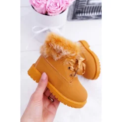 FR1 Bottes Trappeurs Enfant Chauffées Avec Fourrure Camel Tesoro Brun -Lumière Écarlate Bottes fr1 bottes trappeurs enfant chauffees avec fourrure camel tesoro brun 4 2000x2000 1