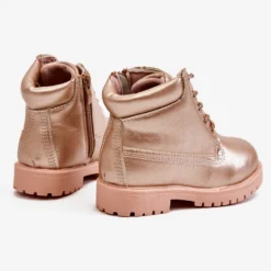 FRROCK Bottes Chaudes Trappeurs Pour Enfants Champagne Dexter Rose Rose -Lumière Écarlate Bottes frrock bottes chaudes trappeurs pour enfants champagne dexter rose rose 3 2000x2000 1