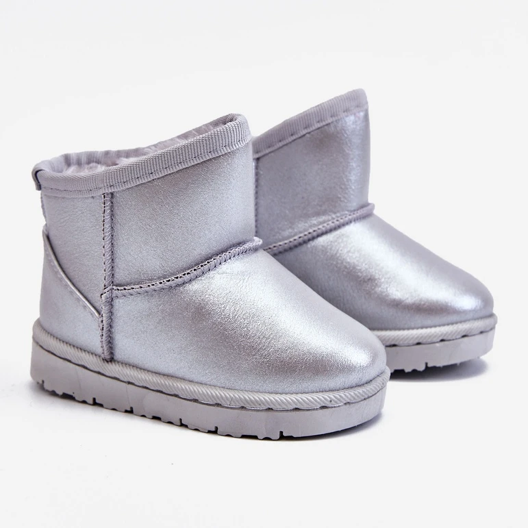 FRROCK Bottes De Neige Chaudes Argentées Pour Enfants Scooby Gris 1 FRROCK Bottes De Neige Chaudes Argentées Pour Enfants Scooby Gris