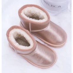 FRROCK Bottes De Neige Chaudes Champagne Pour Enfants Scooby Rose D'or -Lumière Écarlate Bottes frrock bottes de neige chaudes champagne pour enfants scooby rose dor 3 2000x2000 1