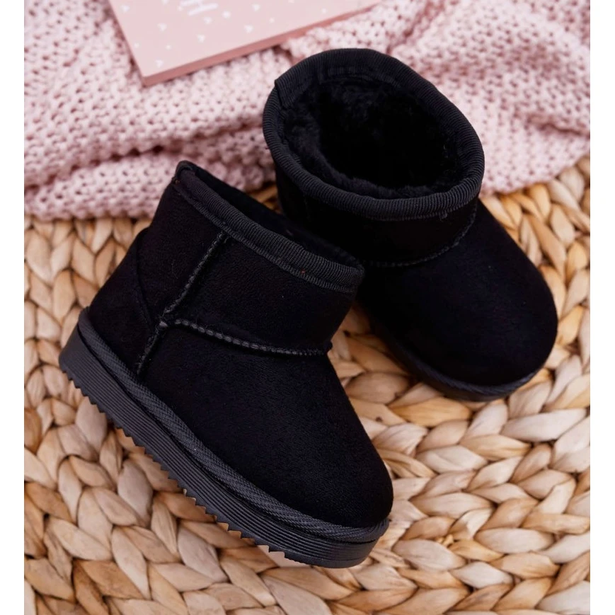 FRROCK Bottes De Neige Chaudes Noires Pour Enfants Gooby Le Noir 3 FRROCK Bottes De Neige Chaudes Noires Pour Enfants Gooby Le Noir – Image 3