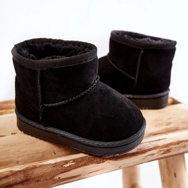 FRROCK Bottes De Neige Chaudes Noires Pour Enfants Gooby Le Noir 5 FRROCK Bottes De Neige Chaudes Noires Pour Enfants Gooby Le Noir – Image 5