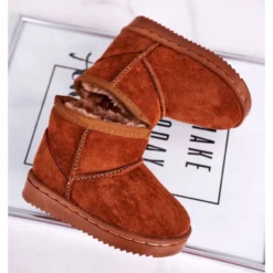 FRROCK Bottes De Neige Chaudes Pour Enfants, Jeunes, Kaki Gooby Brun -Lumière Écarlate Bottes frrock bottes de neige chaudes pour enfants jeunes kaki gooby brun 4 2000x2000 1