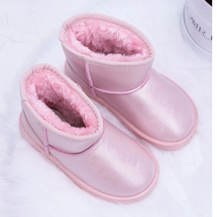 FRROCK Bottes De Neige Chaudes Pour Enfants Roses Scooby 2022-1C / 2C / 3C 1 FRROCK Bottes De Neige Chaudes Pour Enfants Roses Scooby 2022-1C / 2C / 3C