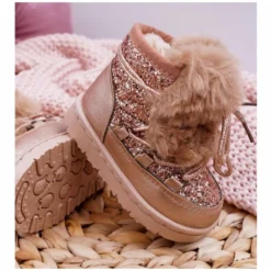 FRROCK Bottes De Neige Enfant Avec Fourrure Champagne Minnie Mouse Rose -Lumière Écarlate Bottes frrock bottes de neige enfant avec fourrure champagne minnie mouse rose 6 2000x2000 1