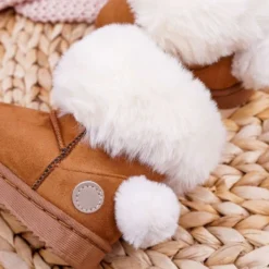 FRROCK Bottes De Neige Pour Enfants Avec Fourrure Camel Kiks Brun -Lumière Écarlate Bottes frrock bottes de neige pour enfants avec fourrure camel kiks brun 4 2000x2000 1