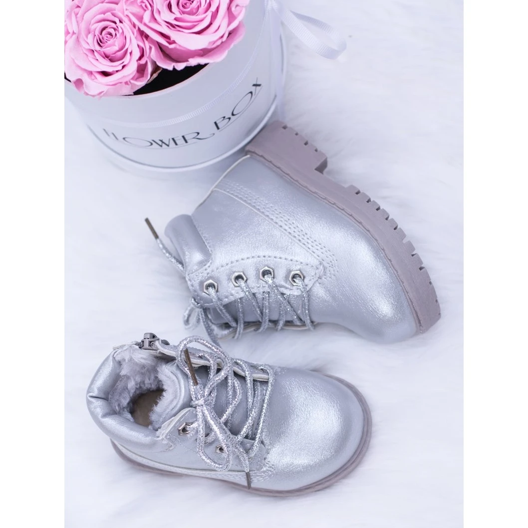 FRROCK Bottes Dexter Isolées Argentées De Trappeurs Pour Enfants 1 FRROCK Bottes Dexter Isolées Argentées De Trappeurs Pour Enfants