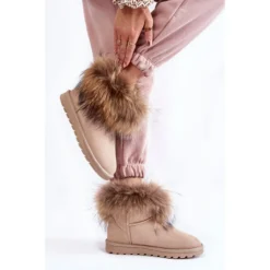 FS1 Bottes De Neige Femme En Daim Avec Fourrure Beige Alexa -Lumière Écarlate Bottes fs1 bottes de neige femme en daim avec fourrure beige alexa 3 2000x2000 2