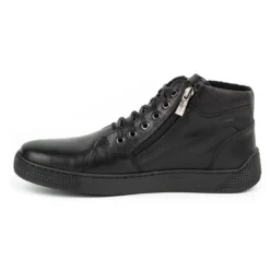 Kampol Bottes En Cuir Isolées Pour Hommes 120KAM Noir Le Noir