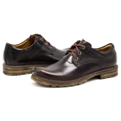 Kampol Bottes En Cuir Pour Hommes, 32 / K Kabir Brun Le Noir -Lumière Écarlate Bottes kampol bottes en cuir pour hommes 32 k kabir brun le noir 6 2000x2000 1