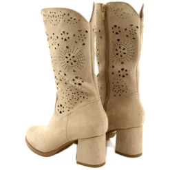 M.Daszyński Bottes En Daim Ajourées Pour Femmes Genev J. Beige -Lumière Écarlate Bottes m daszynski bottes en daim ajourees pour femmes genev j beige 3 2000x2000 1
