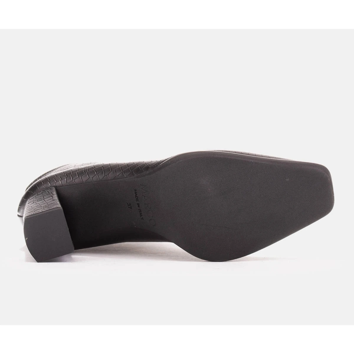 Marco Shoes Bottes Combinées Faites De Deux Types De Cuir Le Noir 5 Marco Shoes Bottes Combinées Faites De Deux Types De Cuir Le Noir – Image 5