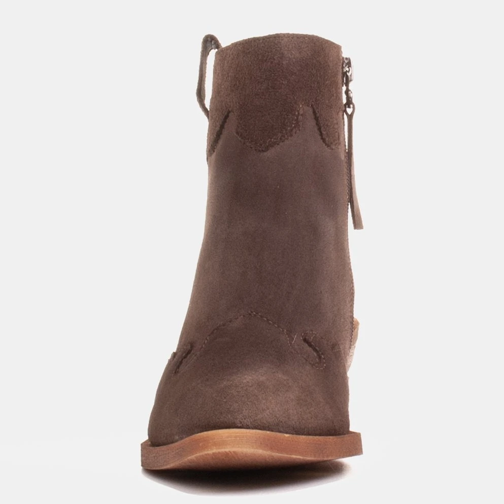 Marco Shoes Bottes De Cowboy Marron En Peau De Chamois Véritable Sans Isolation Brun 2 Marco Shoes Bottes De Cowboy Marron En Peau De Chamois Véritable Sans Isolation Brun – Image 2