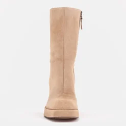 Marco Shoes Rosalia Bottes Sur La Plate-forme Beige