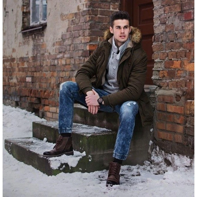 Mario Pala Bottes Pour Hommes Avec Fourrure 312 Marron Brun 5 Mario Pala Bottes Pour Hommes Avec Fourrure 312 Marron Brun – Image 5