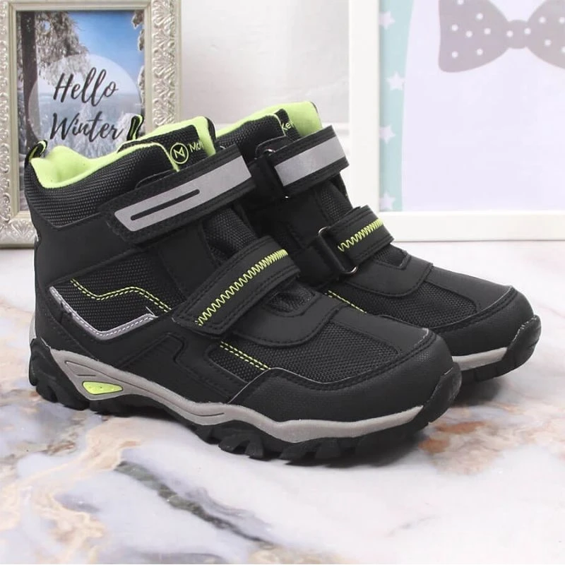 Masita Bottes Isolées Velcro McKeylor Jr JAN171 Le Noir 2 Masita Bottes Isolées Velcro McKeylor Jr JAN171 Le Noir – Image 2