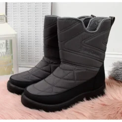 News Bottes De Neige Imperméables Grises Pour Femmes -Lumière Écarlate Bottes news bottes de neige impermeables grises pour femmes 3 2000x2000 1