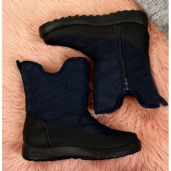 News Bottes De Neige Imperméables Pour Femme, Bleu Marine -Lumière Écarlate Bottes news bottes de neige impermeables pour femme bleu marine 3 2000x2000 1