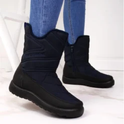 News Bottes De Neige Imperméables Pour Femme, Bleu Marine -Lumière Écarlate Bottes news bottes de neige impermeables pour femme bleu marine 5 2000x2000 1