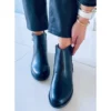 Niamh Bottes Plates Pour Femmes Noires Le Noir