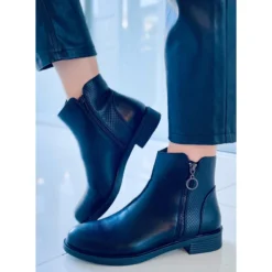 Niamh Bottes Plates Pour Femmes Noires Le Noir -Lumière Écarlate Bottes niamh bottes plates pour femmes noires le noir 5 2000x2000 1