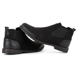 Olivier Bottes à Enfiler Isolées Pour Hommes En Cuir 925MA Noir Le Noir -Lumière Écarlate Bottes olivier bottes a enfiler isolees pour hommes en cuir 925ma noir le noir 4 2000x2000 1