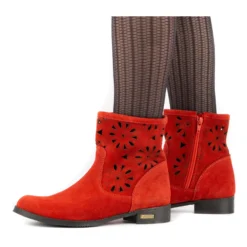 Olivier Bottes Ajourées Rouges Confortables Alice 8 Olivier Bottes Ajourées Rouges Confortables Alice -Lumière Écarlate Bottes olivier bottes ajourees rouges confortables alice 4 2000x2000 1