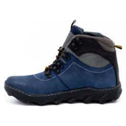 Olivier Bottes D'hiver Cuir Homme 150GT Bleu Marine