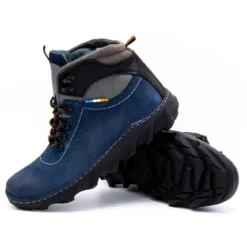 Olivier Bottes D'hiver Cuir Homme 150GT Bleu Marine -Lumière Écarlate Bottes olivier bottes dhiver cuir homme 150gt bleu marine 4 2000x2000 1