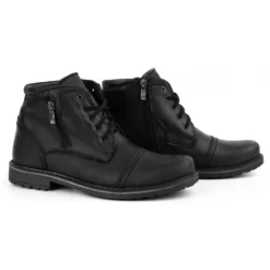 Olivier Bottes D'hiver En Cuir Pour Hommes 132GT Noir Le Noir -Lumière Écarlate Bottes olivier bottes dhiver en cuir pour hommes 132gt noir le noir 3 2000x2000 1