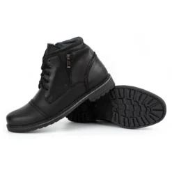 Olivier Bottes D'hiver En Cuir Pour Hommes 132GT Noir Le Noir -Lumière Écarlate Bottes olivier bottes dhiver en cuir pour hommes 132gt noir le noir 4 2000x2000 1