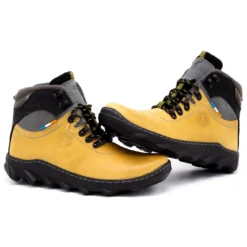 Olivier Bottes D'hiver En Cuir Pour Hommes 150GT Jaune -Lumière Écarlate Bottes olivier bottes dhiver en cuir pour hommes 150gt jaune 5 2000x2000 1