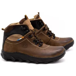 Olivier Bottes D'hiver En Cuir Pour Hommes 150GT Marron Brun