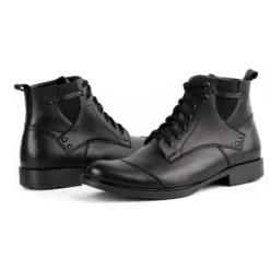 Olivier Bottes D'hiver En Cuir Pour Hommes 7005KB Noir Le Noir -Lumière Écarlate Bottes olivier bottes dhiver en cuir pour hommes 7005kb noir le noir 7 2000x2000 1