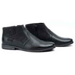 Olivier Bottes D'hiver En Cuir Pour Hommes Chelsea Boots 903KZ Noir Le Noir -Lumière Écarlate Bottes olivier bottes dhiver en cuir pour hommes chelsea boots 903kz noir le noir 3 2000x2000 1