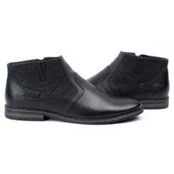 Olivier Bottes D'hiver En Cuir Pour Hommes Chelsea Boots 903KZ Noir Le Noir -Lumière Écarlate Bottes olivier bottes dhiver en cuir pour hommes chelsea boots 903kz noir le noir 5 2000x2000 1