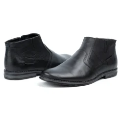 Olivier Bottes D'hiver En Cuir Pour Hommes Chelsea Boots 903KZ Noir Le Noir -Lumière Écarlate Bottes olivier bottes dhiver en cuir pour hommes chelsea boots 903kz noir le noir 6 2000x2000 1