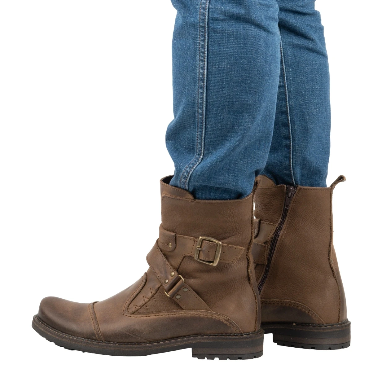 Olivier Bottes Homme En Cuir 82KZ Marron Brun 3 Olivier Bottes Homme En Cuir 82KZ Marron Brun – Image 3