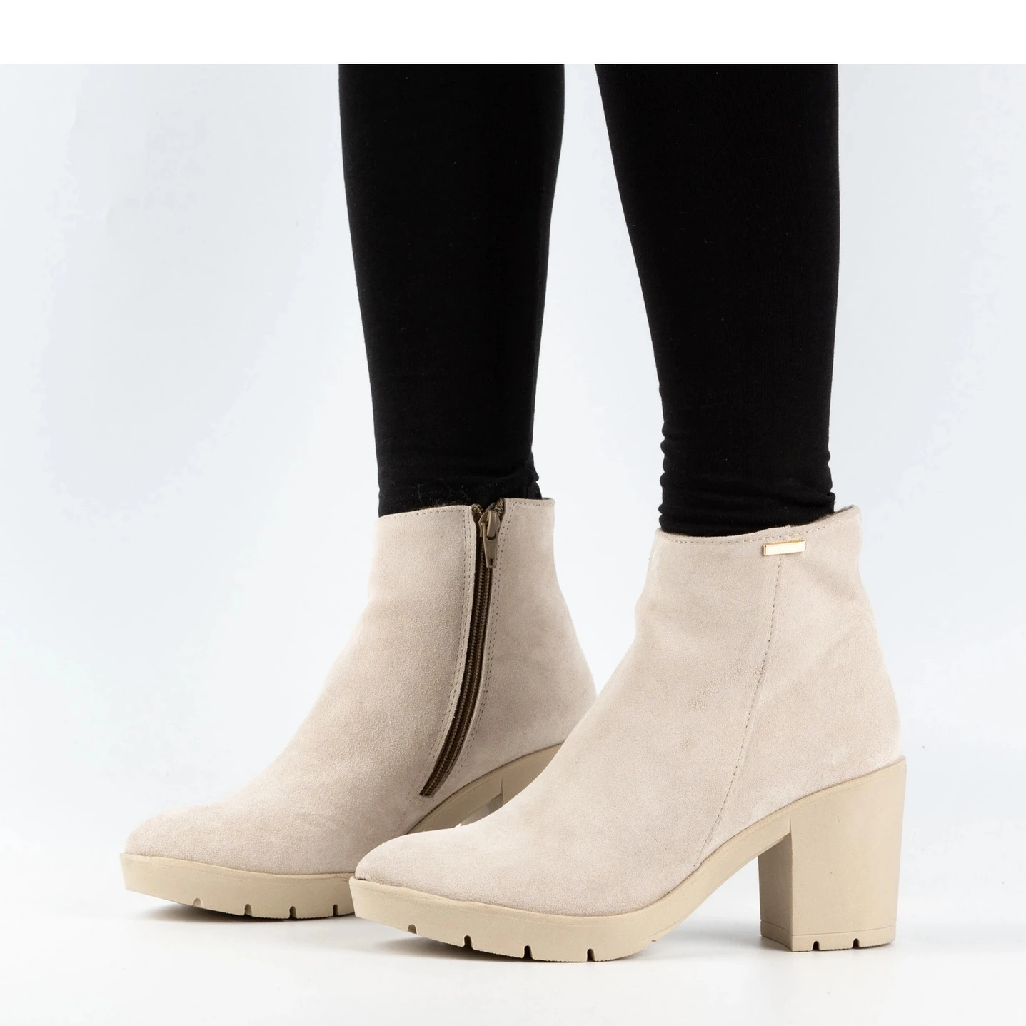 Olivier Bottes Isolées Riva En Suède Beige Clair Pour Femmes 5 Olivier Bottes Isolées Riva En Suède Beige Clair Pour Femmes – Image 5