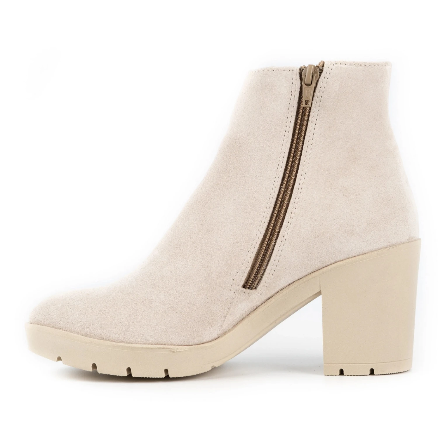 Olivier Bottes Isolées Riva En Suède Beige Clair Pour Femmes 6 Olivier Bottes Isolées Riva En Suède Beige Clair Pour Femmes – Image 6