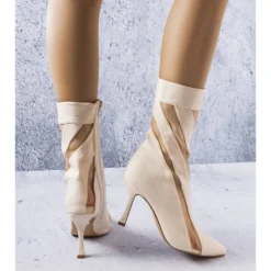 PA1 Bottes Beiges Avec Empiècements Transparents De Jay