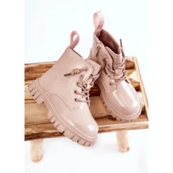 PA1 Bottes Chaudes Laquées Beige Clair Heidi -Lumière Écarlate Bottes pa1 bottes chaudes laquees beige clair heidi 3 2000x2000 1