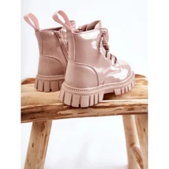 PA1 Bottes Chaudes Laquées Beige Clair Heidi -Lumière Écarlate Bottes pa1 bottes chaudes laquees beige clair heidi 4 2000x2000 1