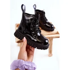 PA1 Bottes Chaudes Noires Laquées Heidi Le Noir -Lumière Écarlate Bottes pa1 bottes chaudes noires laquees heidi le noir 4 2000x2000 1