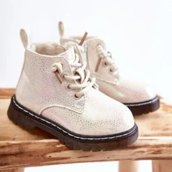 PA1 Bottes Chaudes Pour Enfants Avec Fermeture éclair Blanc Betsy Blanche